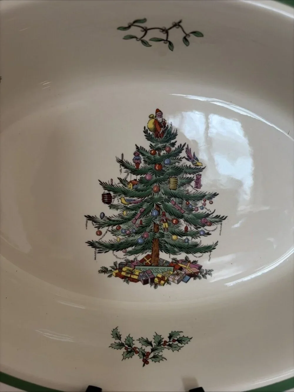 VTG Spode Christmas Tree Imperial Cookware Casserole Dish Bowl Oven to Table